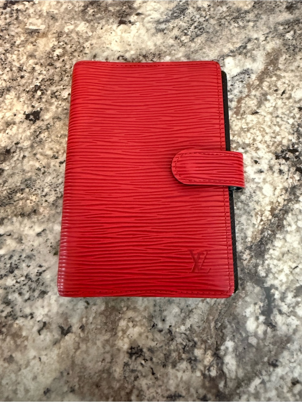 Louis Vuitton Red Epi Leather Agenda *authentic*